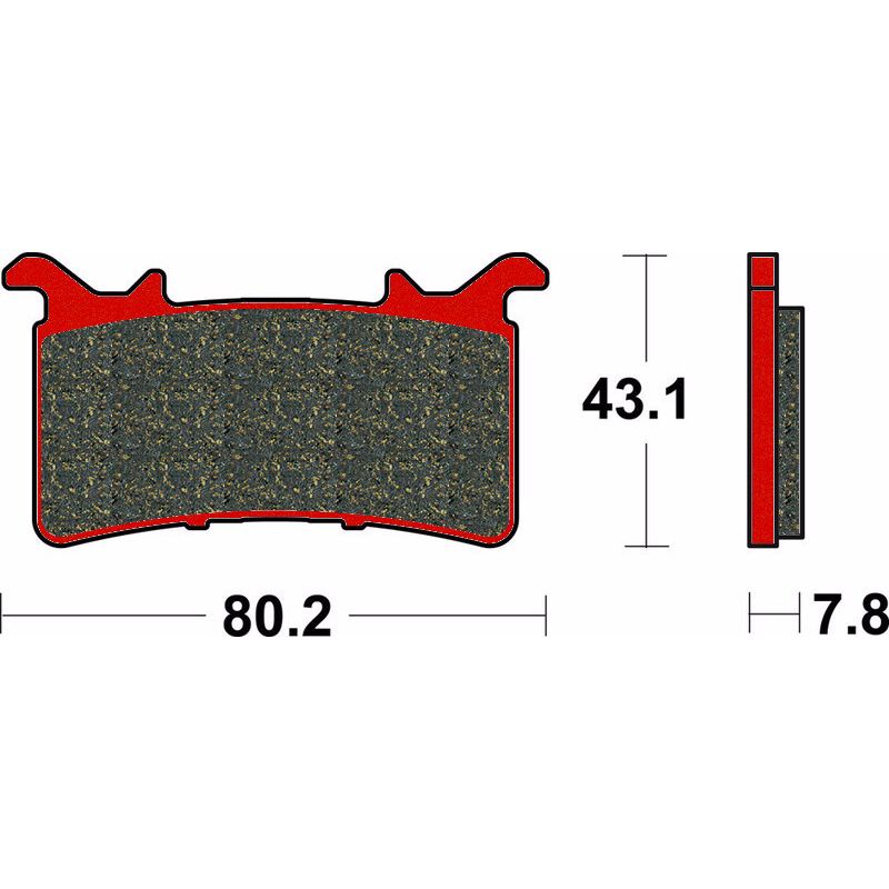 Plaquette de frein Avant Brembo 07GR99SA - Syntérisé Route
