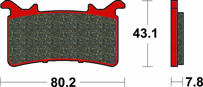 Plaquette de frein Avant Brembo 07GR99SA - Syntérisé Route
