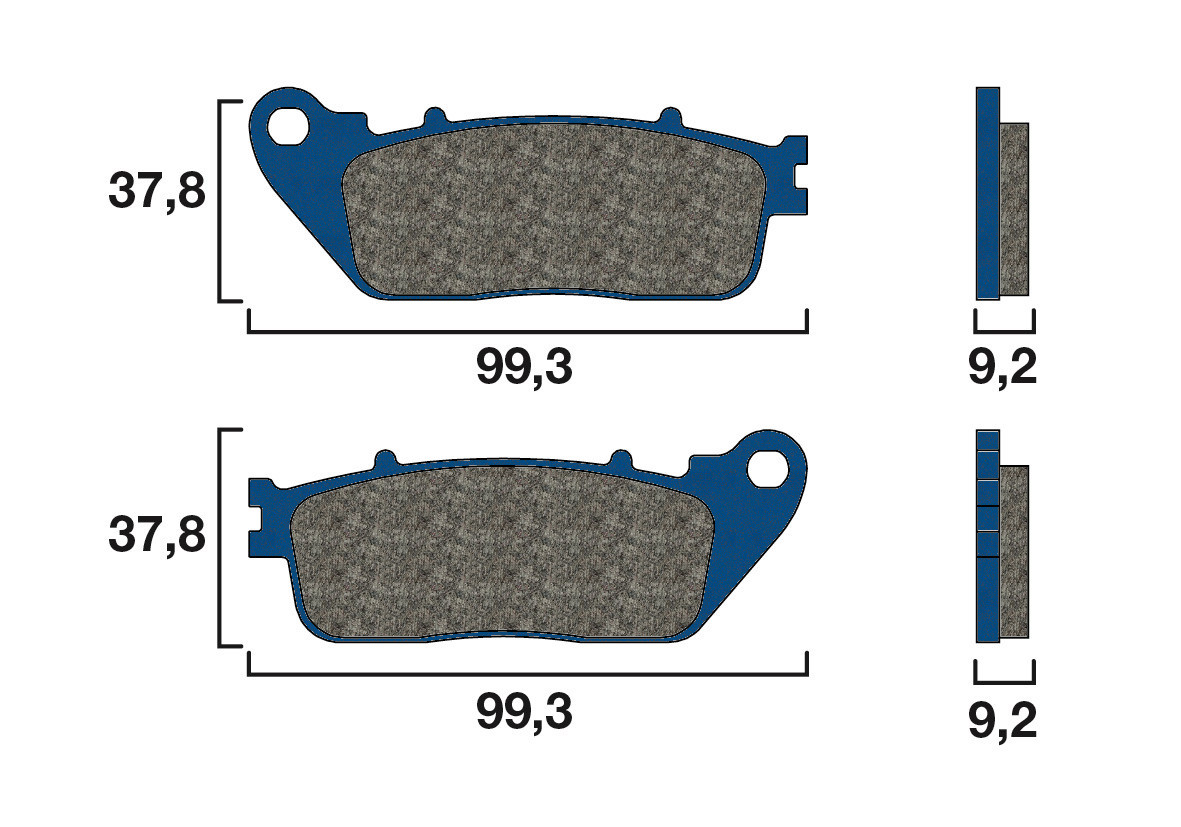 Plaquette Brembo Arrière 07HO13.CC