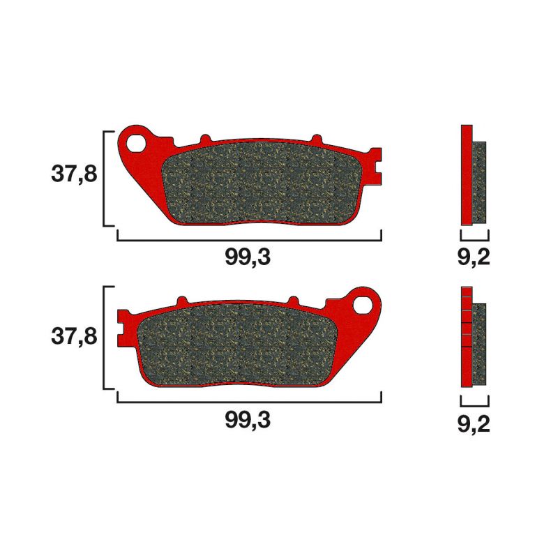 Plaquette Brembo Arrière 07HO13.SP - Syntérisé Route et Piste Plaquette Brembo Arrière 07HO13.SP - Syntérisé Route et Piste