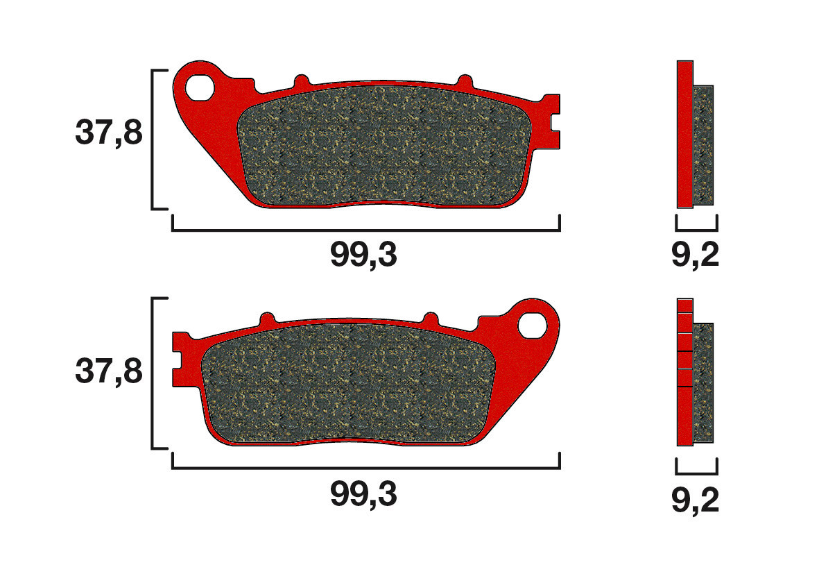 Plaquette Brembo Arrière 07HO13.SP - Syntérisé Route et Piste