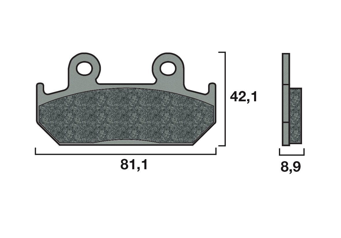 Plaquette de frein Racing Brembo 07HO21SR - Syntérisé Route et Piste