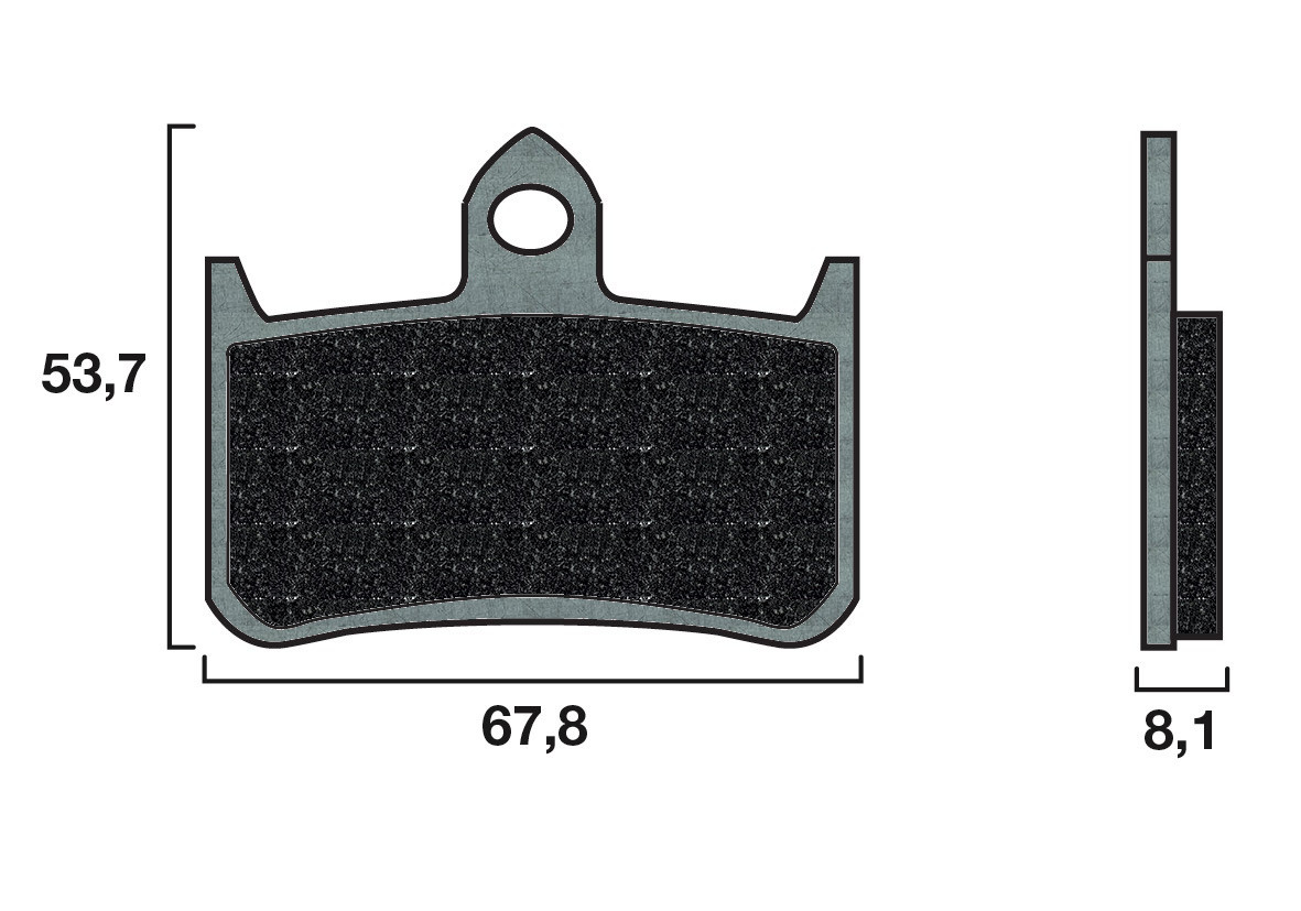 Plaquette de frein racing Brembo 07HO28RC - Carbone Céramique Piste