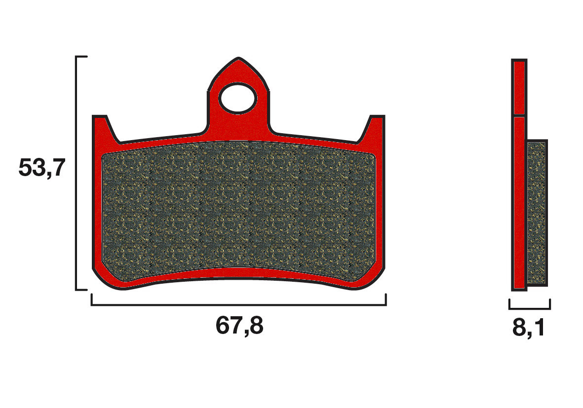 Plaquette de frein Avant Brembo 07HO28SA - Syntérisé Route