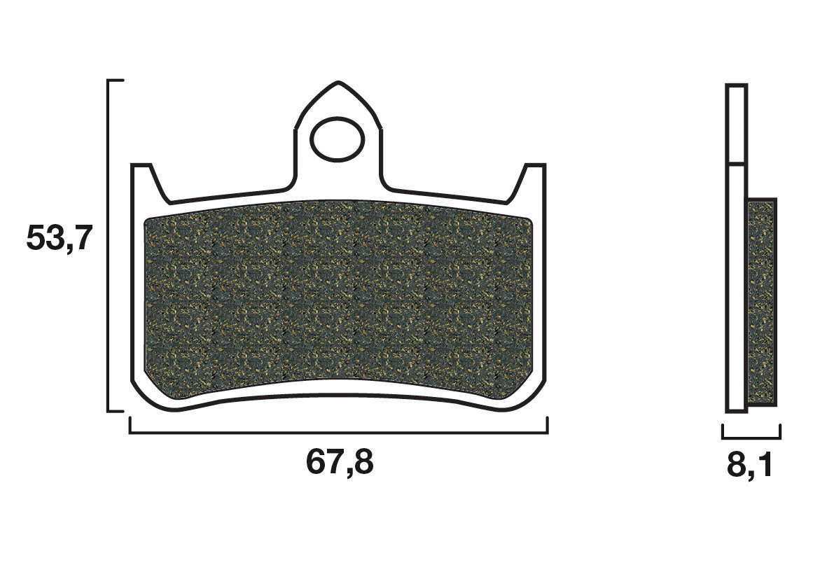 Plaquette de frein Avant Brembo 07HO28LA - Syntérisé Route