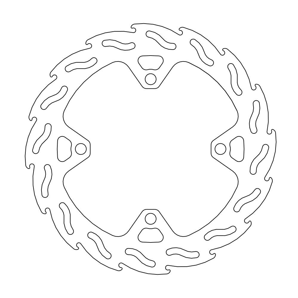 Disque de Frein Arrière Moto-Master Flame Series pour Suzuki RM-Z 250 (07-25) - 110253