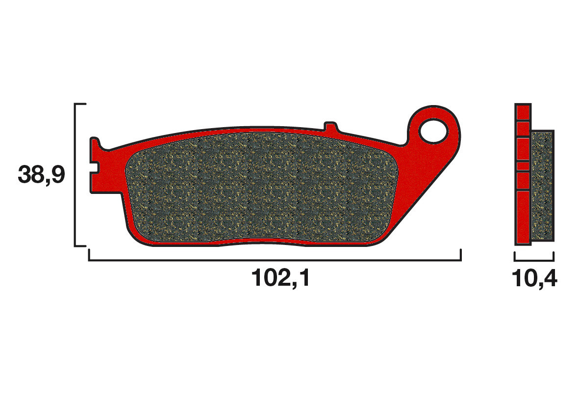 Plaquette Brembo Arrière 07HO34.SP - Syntérisé Route et Piste