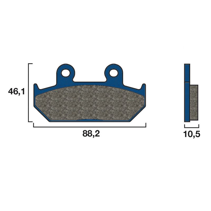 Plaquette de frein Avant Brembo 07HO3509 - Organique Route Plaquette de frein Avant Brembo 07HO3509 - Organique Route