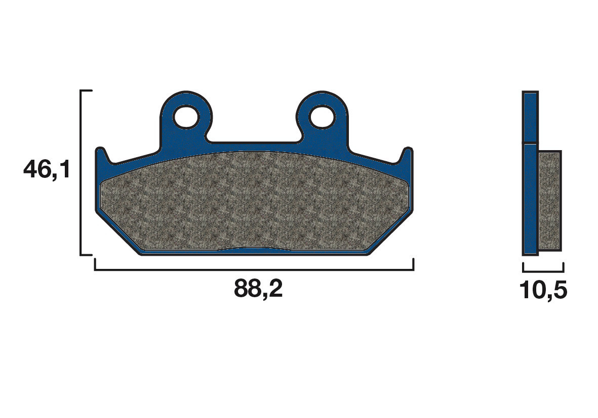 Plaquette de frein Avant Brembo 07HO3509 - Organique Route