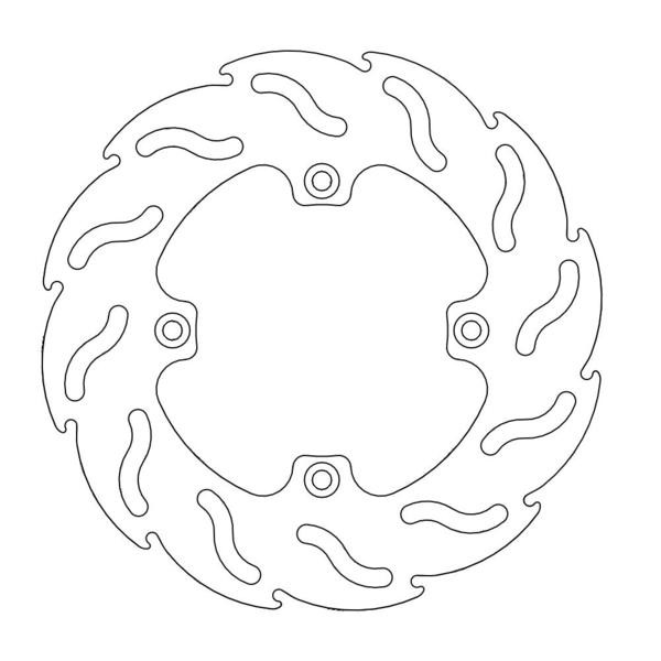 Disque de Frein Arrière Moto-Master Flame Series pour Yamaha YZ 85 (02-24) - 110224