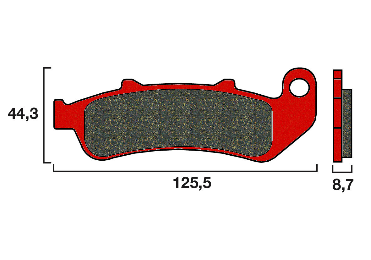 Plaquette Brembo Arrière 07HO39.SP - Syntérisé Route et Piste