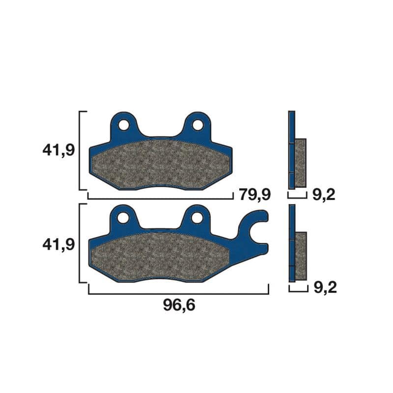 Plaquette de frein Avant Brembo 07HO4008 - Organique Route Plaquette de frein Avant Brembo 07HO4008 - Organique Route