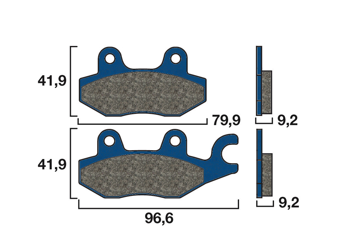 Plaquette de frein Avant Brembo 07HO4008 - Organique Route