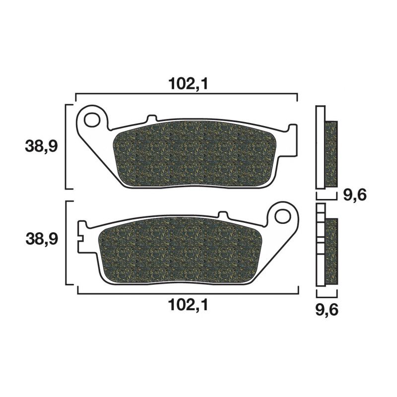 Plaquette de frein Avant Brembo 07HO41LA - Syntérisé Route Plaquette de frein Avant Brembo 07HO41LA - Syntérisé Route