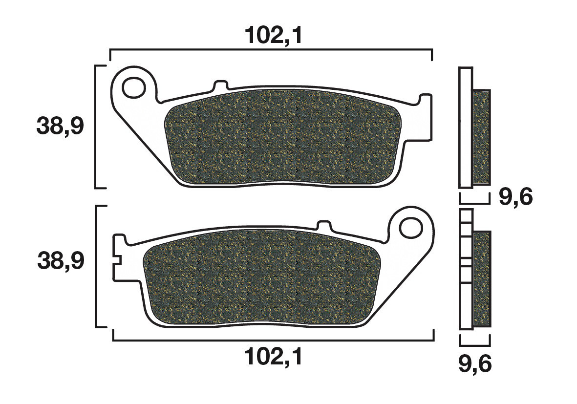 Plaquette de frein Avant Brembo 07HO41LA - Syntérisé Route