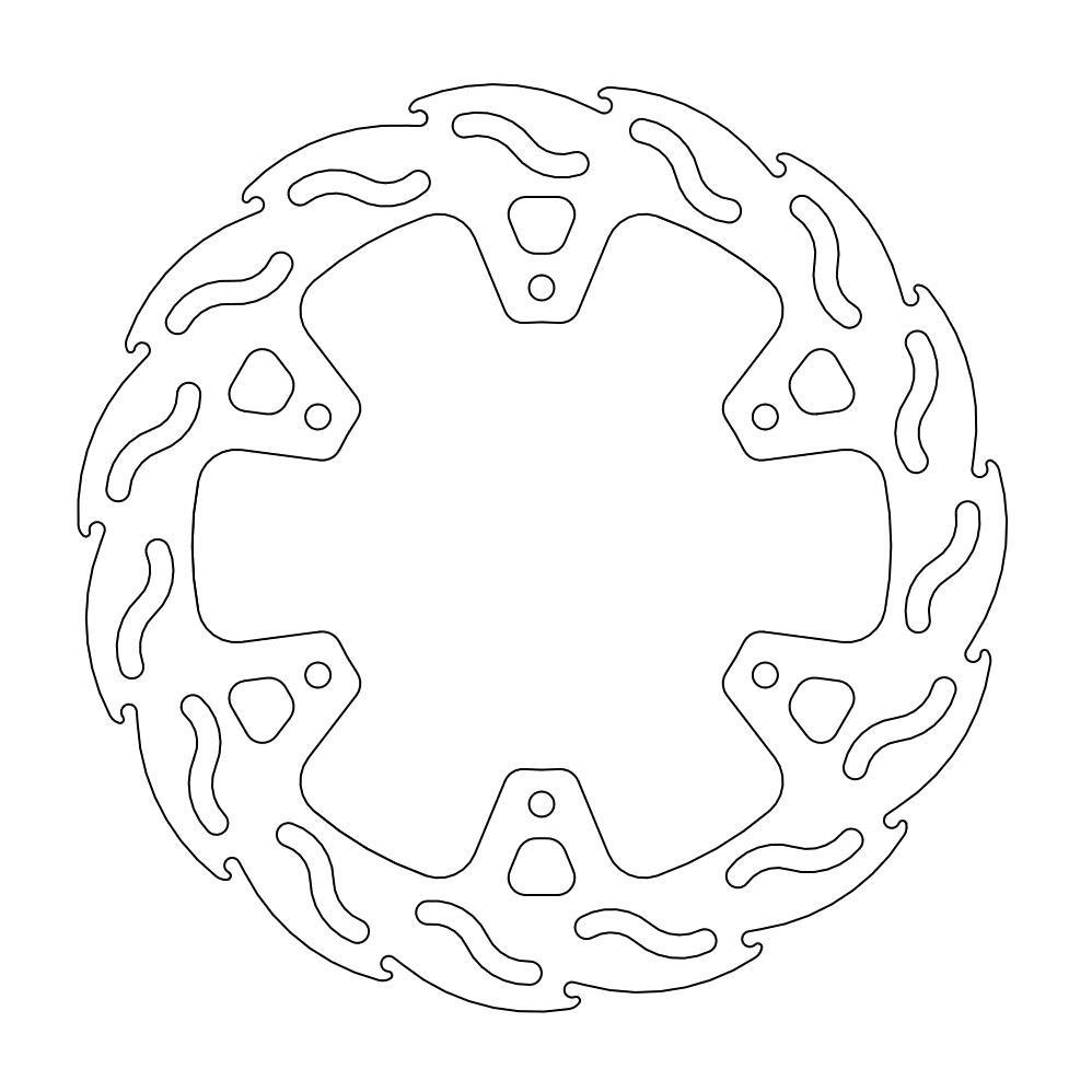 Disque de Frein Arrière Moto-Master Flame Series pour Yamaha YZ 125 (98-01) - 110387