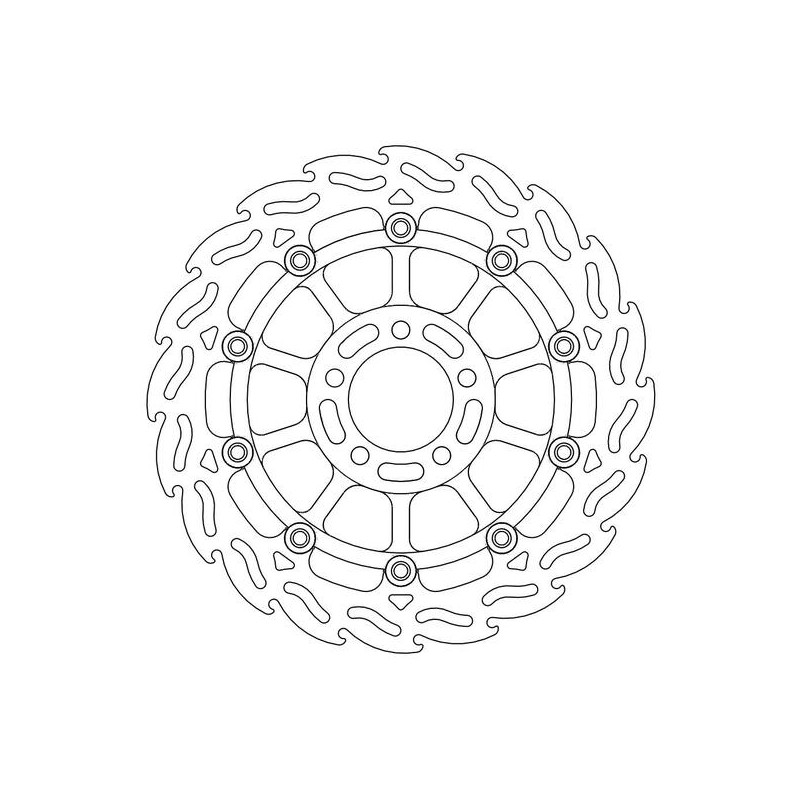 Disque de frein Avant Droit Moto-Master Flame pour ZX-6R Ninja (98-99) - 113034 Disque de frein Avant Droit Moto-Master Flame pour ZX-6R Ninja (98-99) - 113034