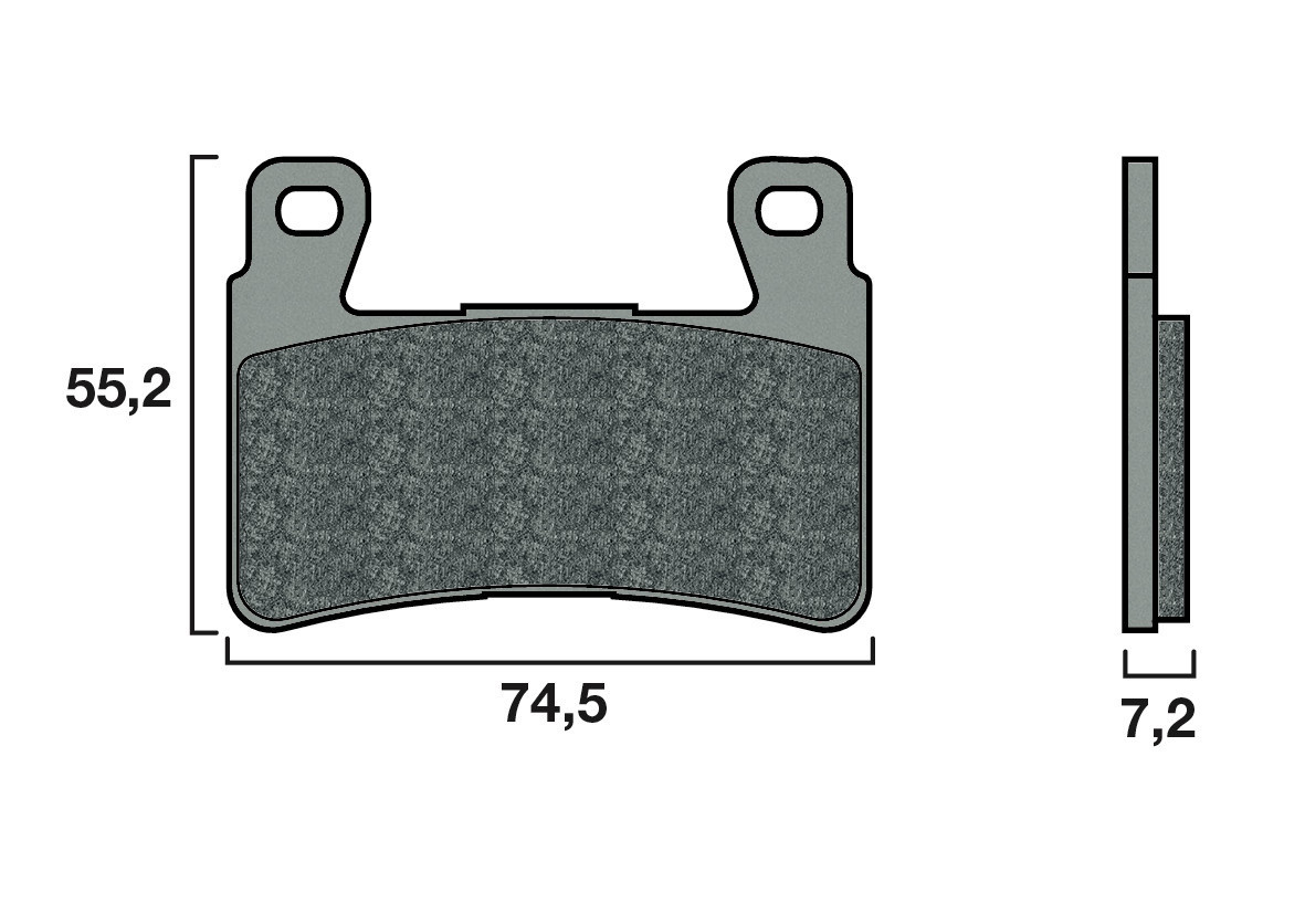 Plaquette de frein racing Brembo 07HO45SR - Syntérisé Route et Piste