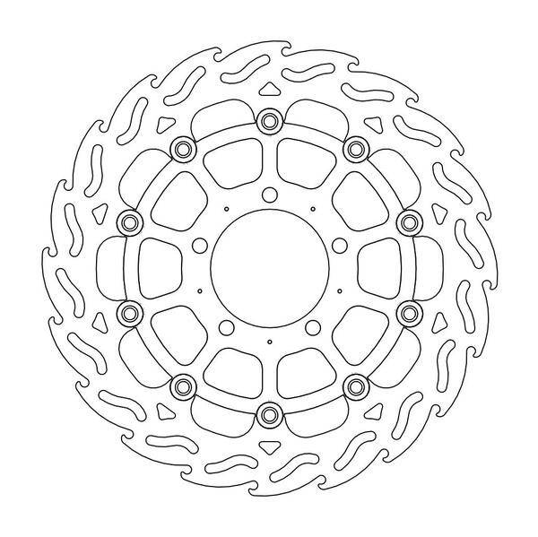 Disque de frein Avant Gauche Moto-Master Flame pour GTR 1400 (08-16) - 112057