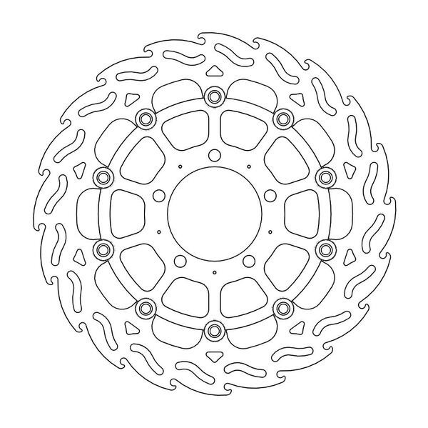 Disque de frein Avant Droit Moto-Master Flame pour ZX-6R Ninja 636 (13-20) - 112058