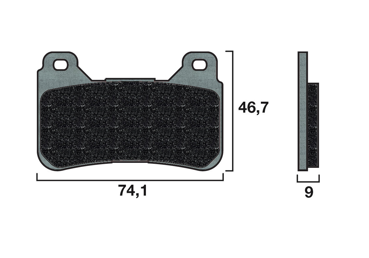 Plaquette de frein Racing Brembo 07HO50RC - Carbone Céramique Piste