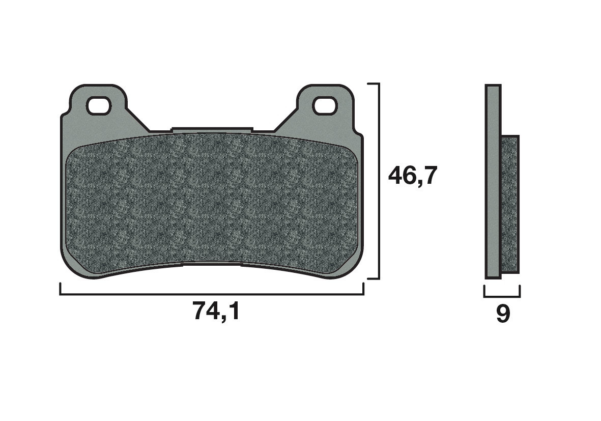 Plaquette de frein Racing Brembo 07HO50SR - Syntérisé Route et Piste