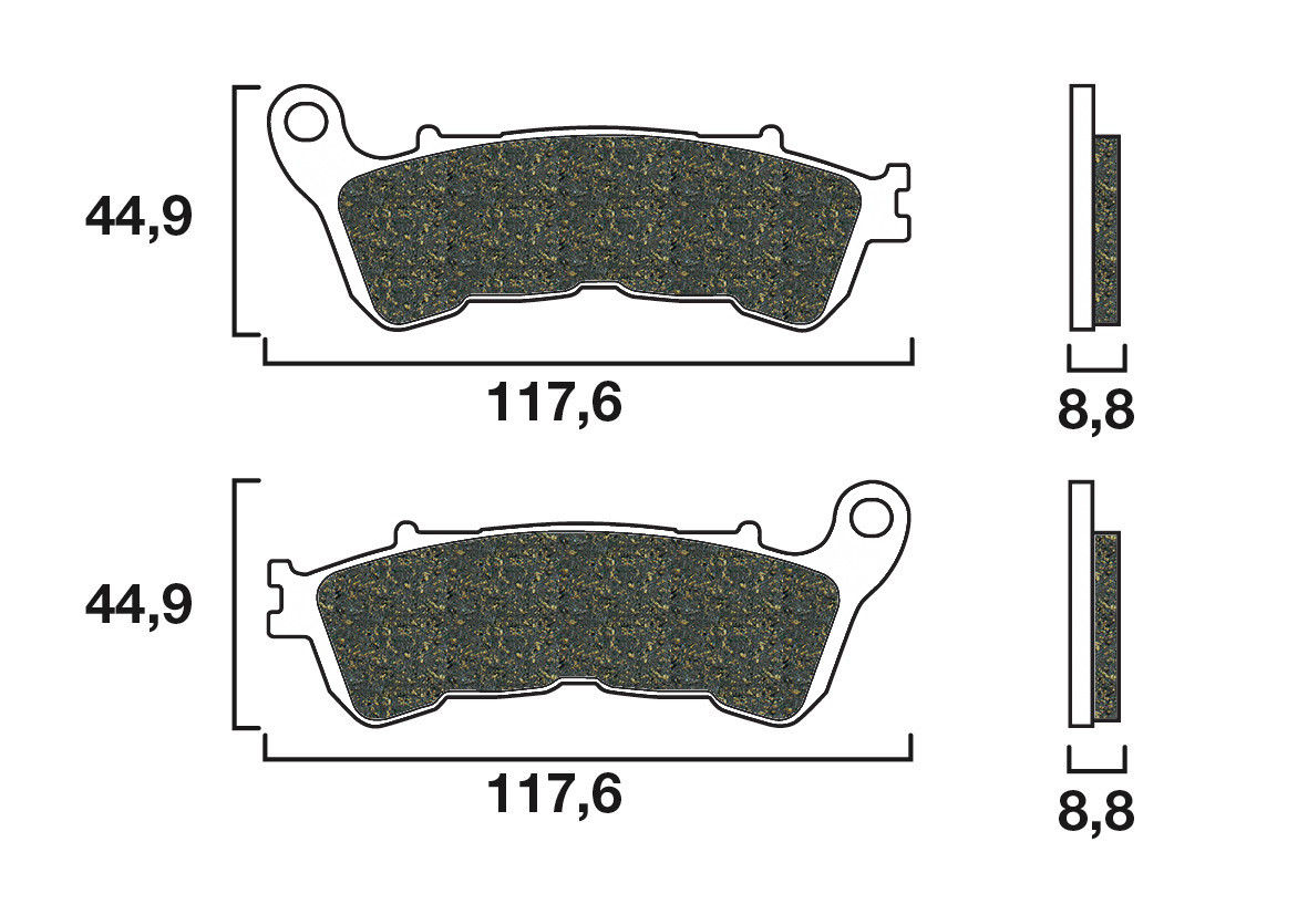 Plaquette de frein Avant Brembo 07HO57LA - Syntérisé Route