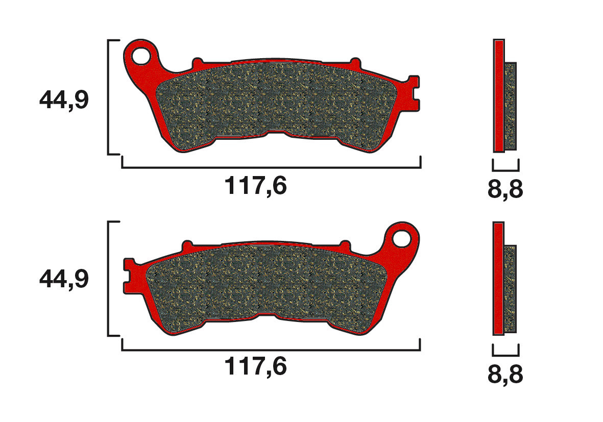 Plaquette de frein Arrière Brembo 07HO57SP - Syntérisé Route et Piste