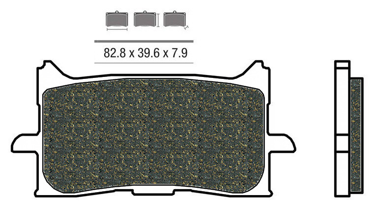 Plaquette de frein Avant Brembo 07HO62LA - Syntérisé Route