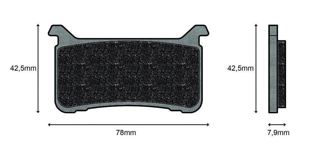 Plaquette de frein Avant Racing Brembo 07HO63RC - Carbone Céramique Piste