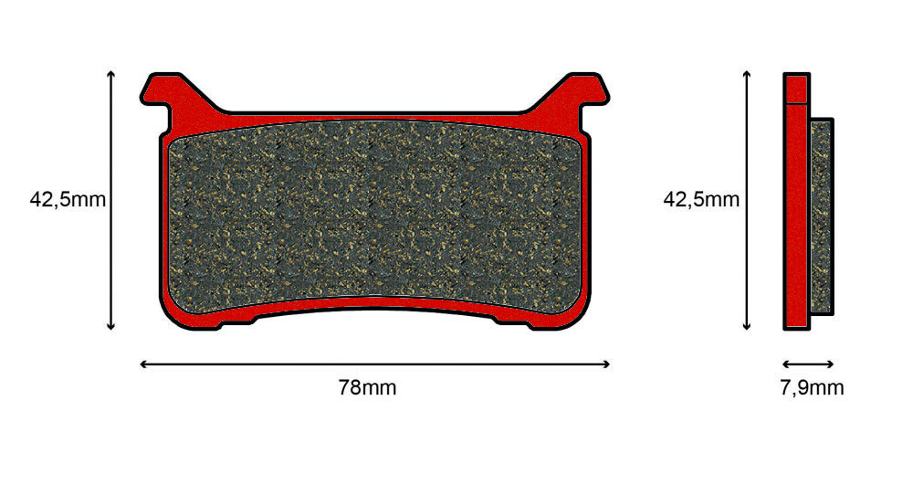 Plaquette de frein Avant Brembo 07HO63SA - Syntérisé Route