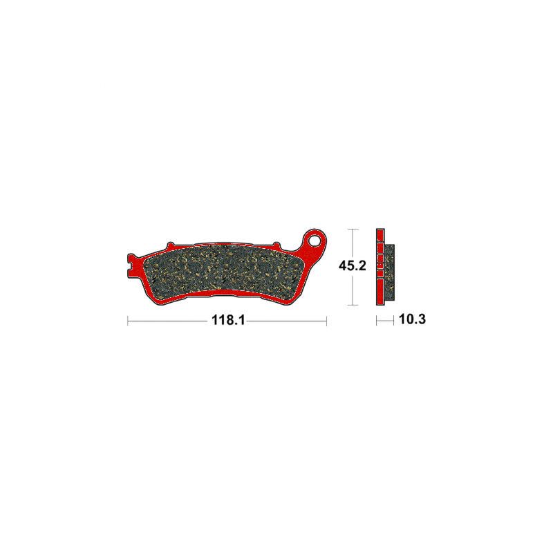 Plaquette de frein Arrière Brembo 07HO66SP - Syntérisé Route et Piste Plaquette de frein Arrière Brembo 07HO66SP - Syntérisé Route et Piste
