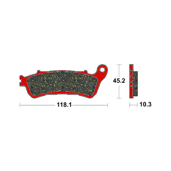 Plaquette de frein Arrière Brembo 07HO66SP - Syntérisé Route et Piste