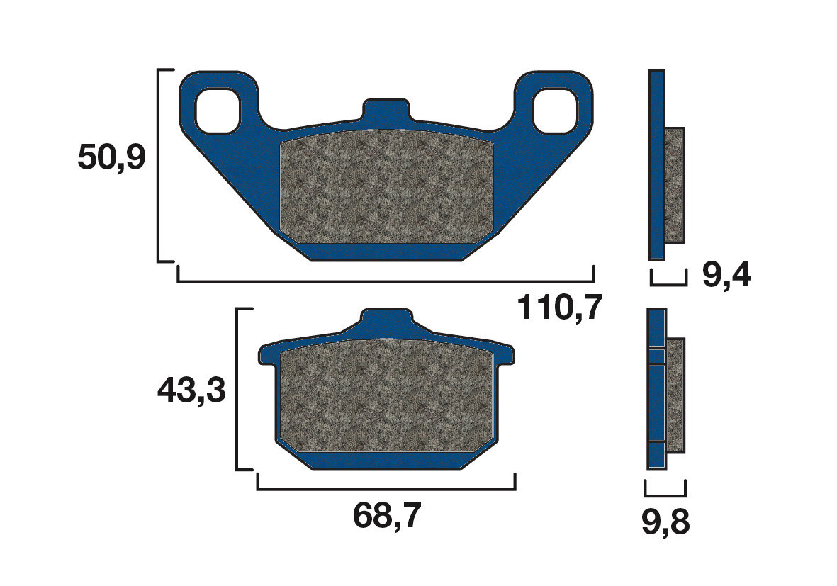 Plaquette de frein Avant Brembo 07KA0808 - Organique Route