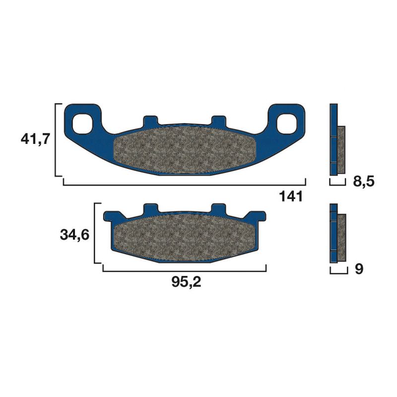 Plaquette de frein Brembo 07KA0933 - Organique Route Plaquette de frein Brembo 07KA0933 - Organique Route