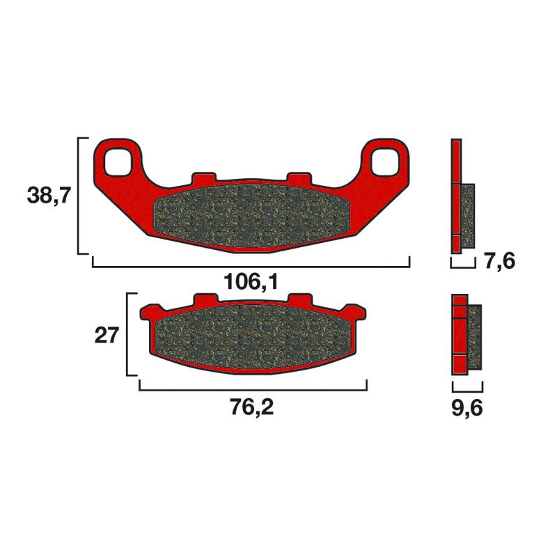 Plaquette de frein Avant Brembo 07KA11SA - Syntérisé Route Plaquette de frein Avant Brembo 07KA11SA - Syntérisé Route