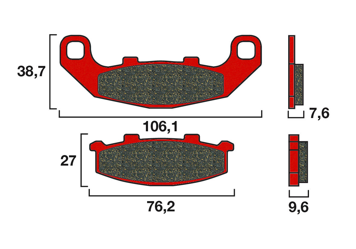 Plaquette de frein Avant Brembo 07KA11SA - Syntérisé Route