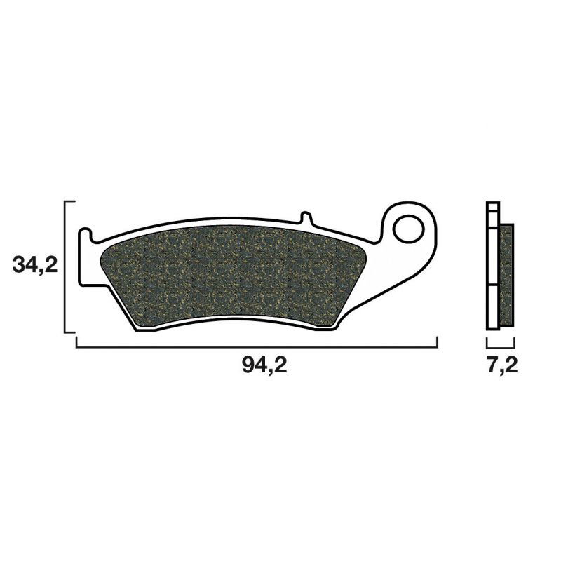 Plaquette de frein Avant Brembo 07KA17LA - Syntérisé Route Plaquette de frein Avant Brembo 07KA17LA - Syntérisé Route