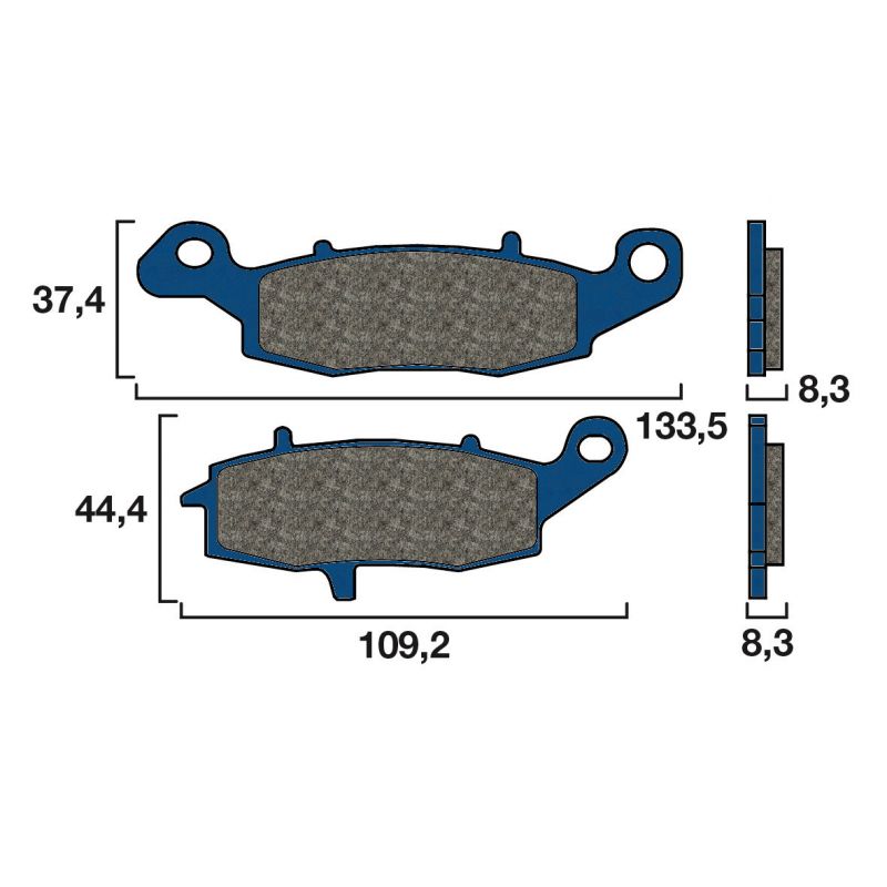Plaquette de frein Arrière Brembo 07KA1807 - Organique Route Plaquette de frein Arrière Brembo 07KA1807 - Organique Route
