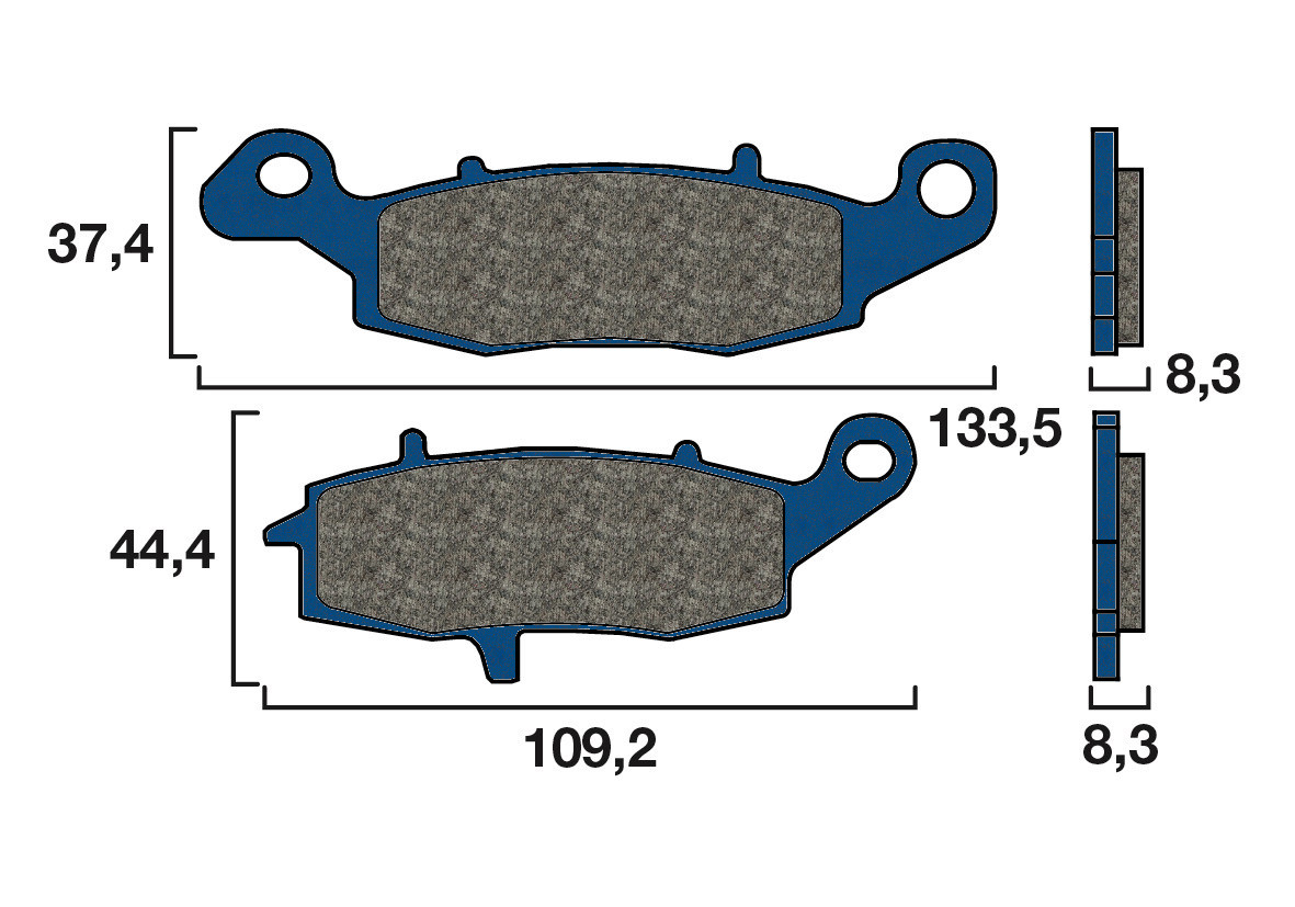 Plaquette de frein Arrière Brembo 07KA1807 - Organique Route