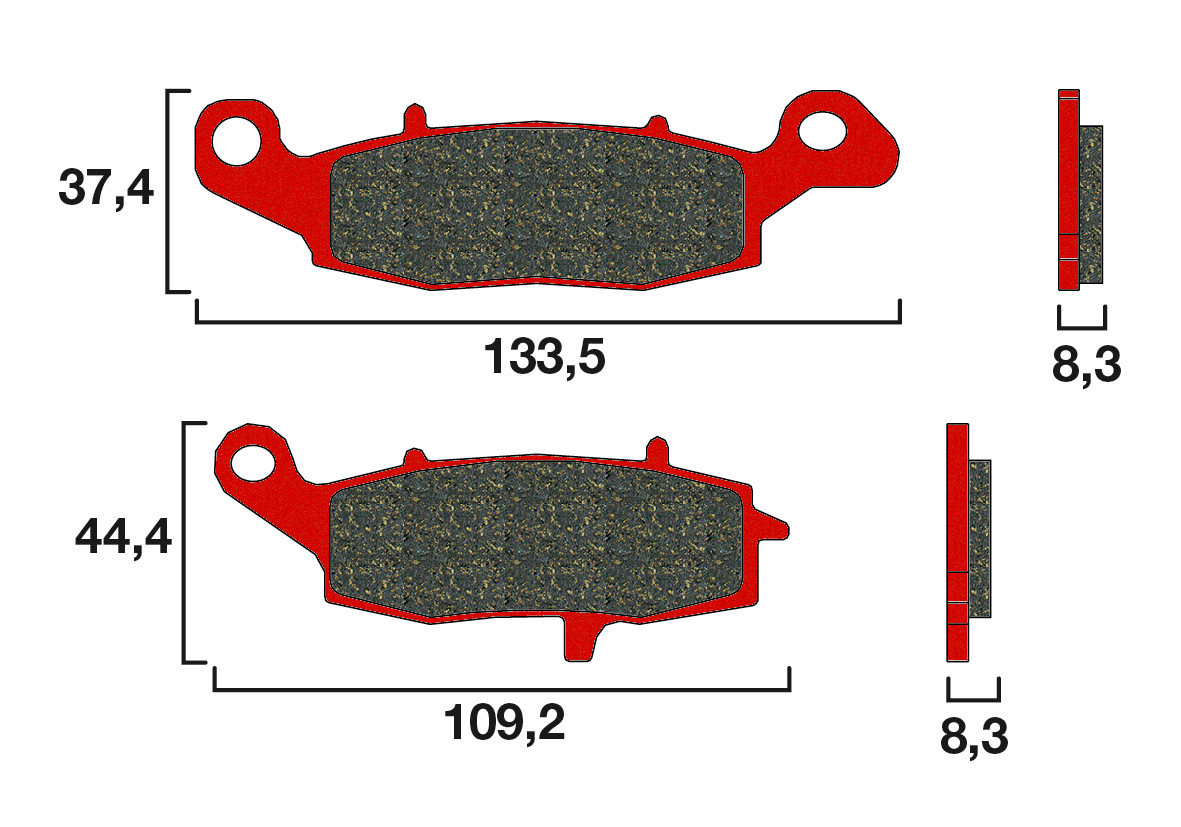 Plaquette de Frein Avant Gauche Brembo 07KA19SA - Syntérisé Route