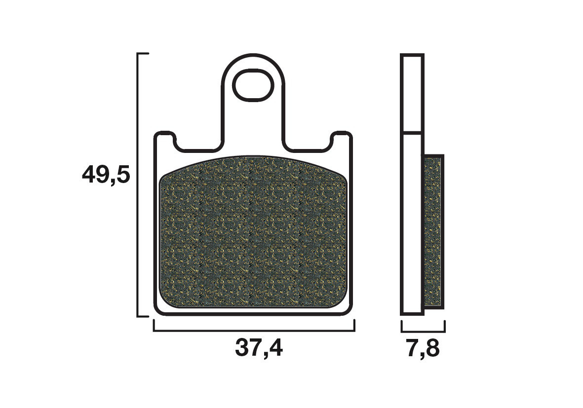 Plaquette de frein Avant Brembo 07KA28LA - Syntérisé Route