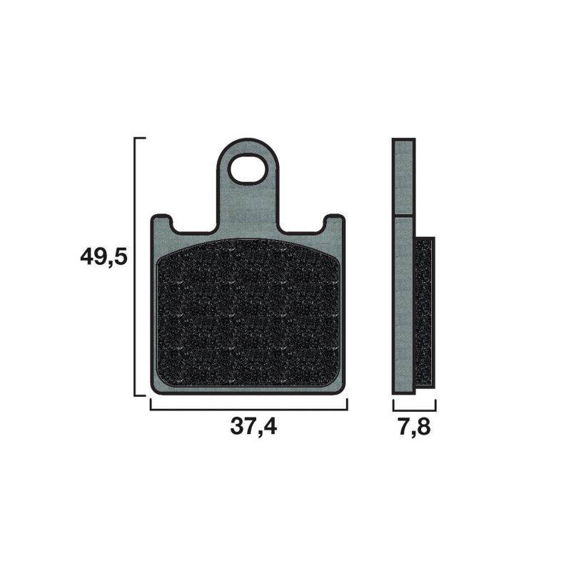 Plaquette de frein Racing Brembo 07KA28RC - Carbone Céramique Piste Plaquette de frein Racing Brembo 07KA28RC - Carbone Céramique Piste