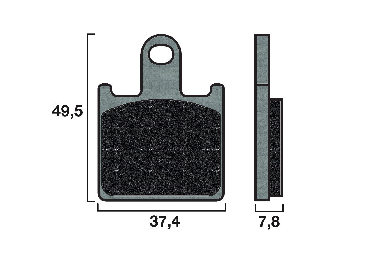 Plaquette de frein Racing Brembo 07KA28RC - Carbone Céramique Piste