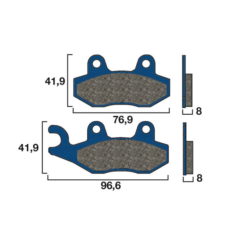 Plaquette de frein Arrière Brembo 07SU1215 Plaquette de frein Arrière Brembo 07SU1215