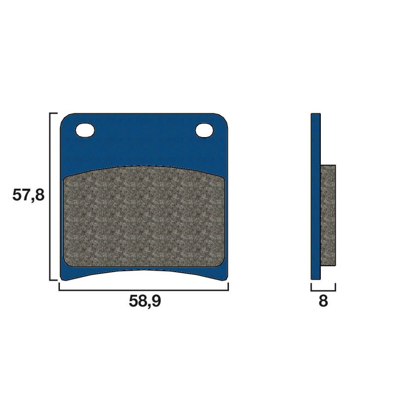 Plaquette Brembo Arrière 07SU13.06 - Organique Route Plaquette Brembo Arrière 07SU13.06 - Organique Route