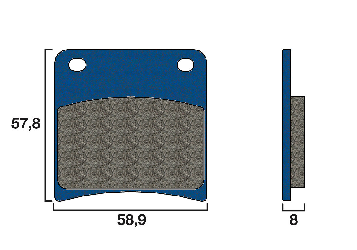 Plaquette Brembo Arrière 07SU13.06 - Organique Route