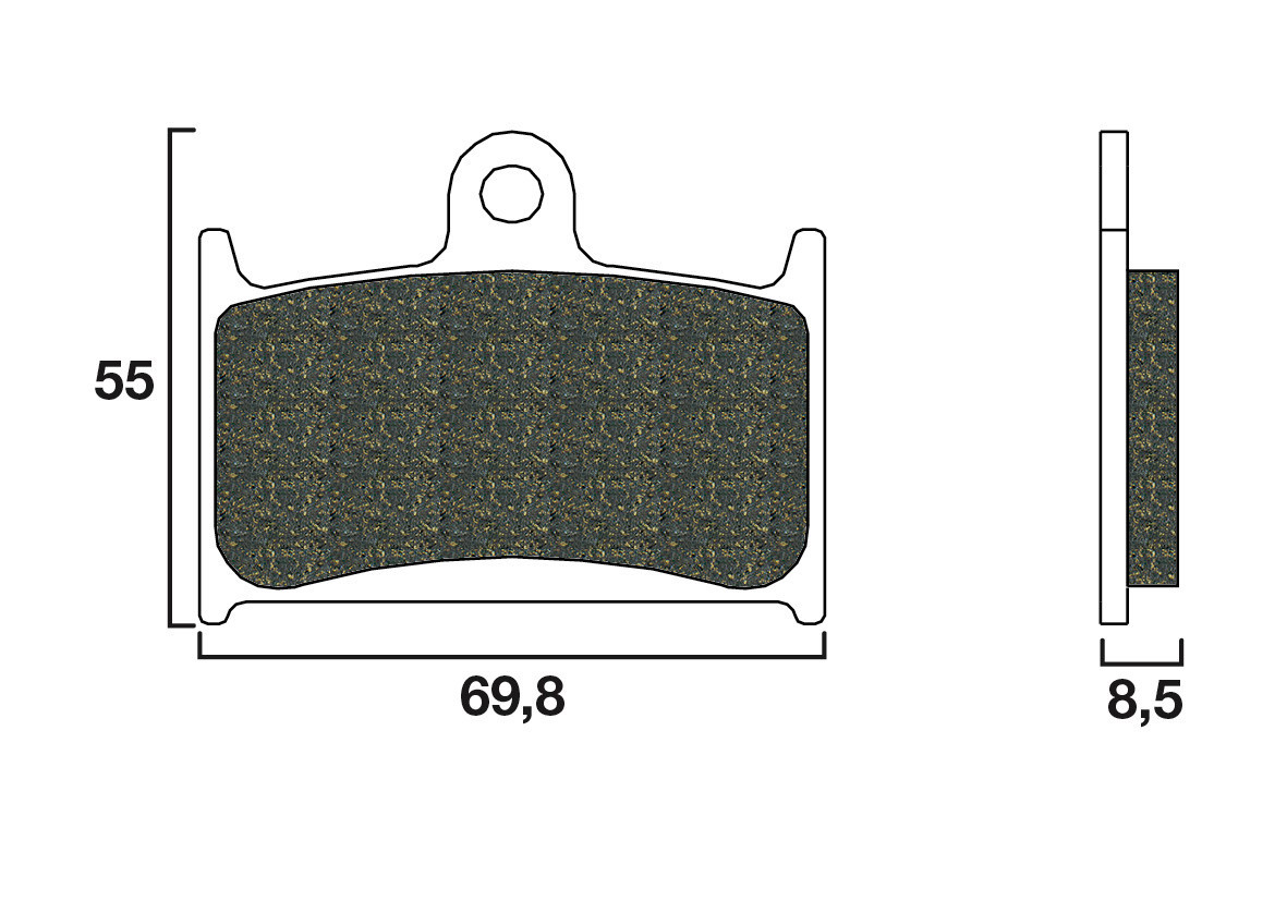 Plaquette de frein Avant Brembo 07SU14LA - Syntérisé Route
