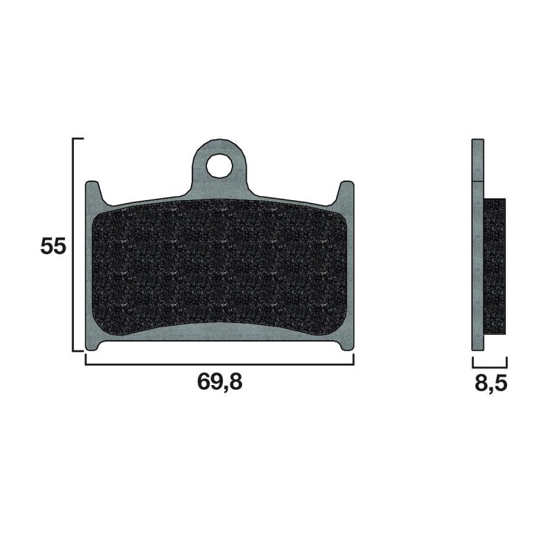 Plaquette de frein Racing Brembo 07SU14RC - Carbone Céramique Piste Plaquette de frein Racing Brembo 07SU14RC - Carbone Céramique Piste