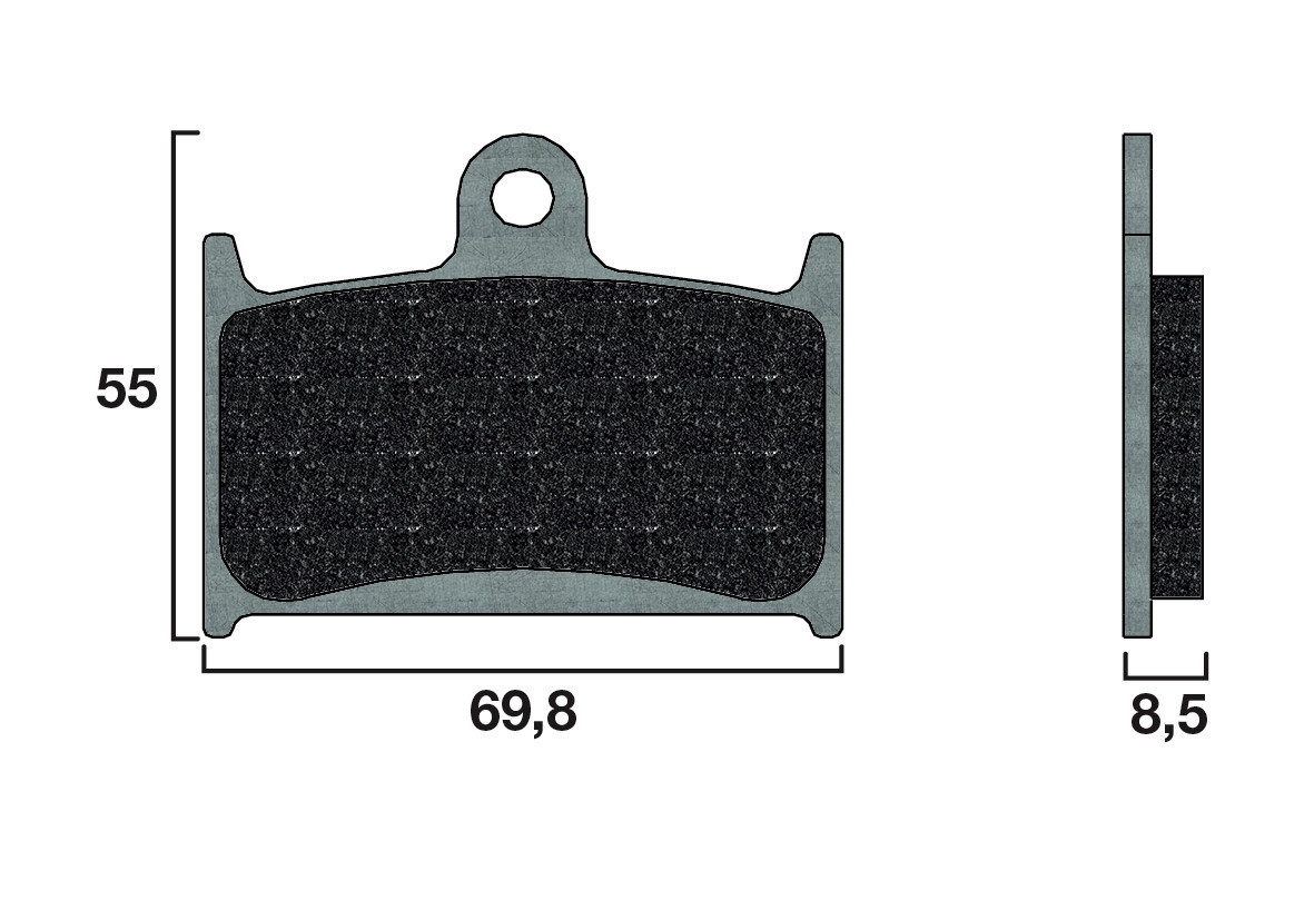 Plaquette de frein Racing Brembo 07SU14RC - Carbone Céramique Piste